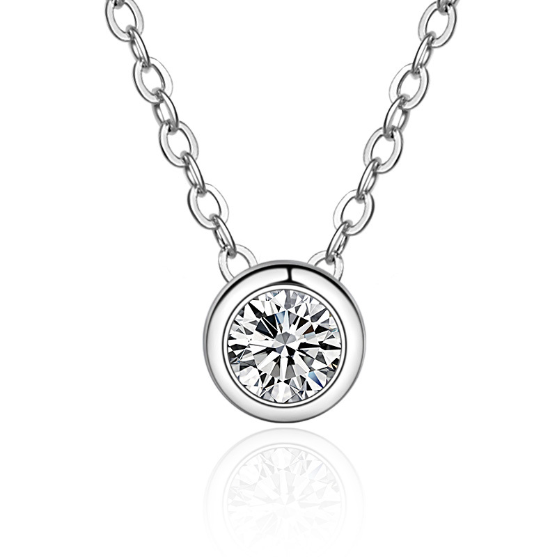 D-Farbe Moissanit-Ohrstecker m – Bezels Set Pendant Bewertung und Preis