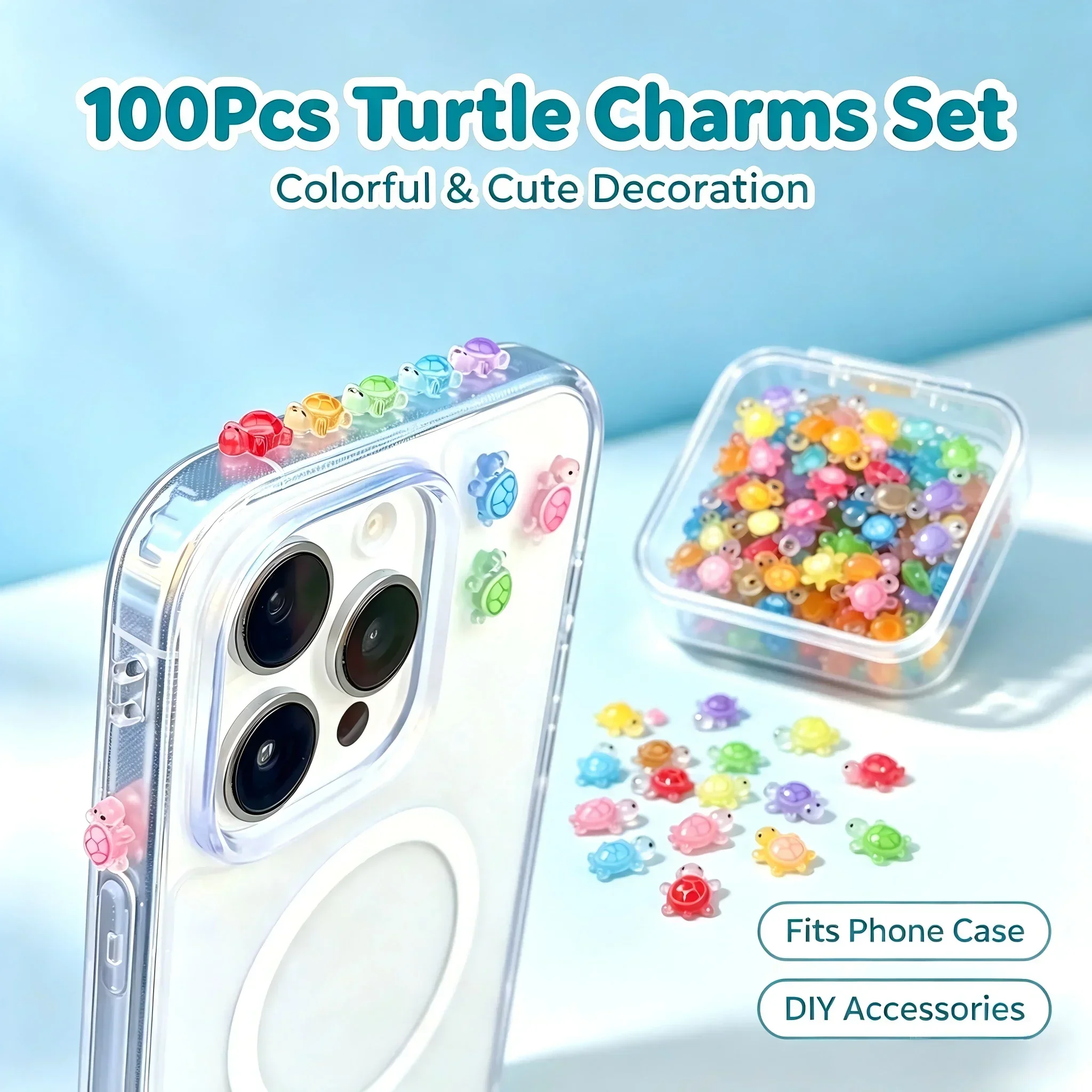 100 Stück/ Glücksschildkröten- – Resin Crafts Diy Bewertung und Preis